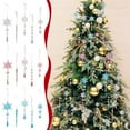 thumbnail image 5 of SharkTRUE Crystal Icicle Christmas Ornaments 18 Hanging Clear Acrylic & Glass Icicle Decorations for Christmas Tree, Winter Wonderland Party, New Year, Sparkling Holiday Dcor, 5 of 9
