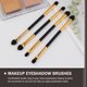 thumbnail image 4 of Aplicadores de sombras de ojos de 15 piezas de doble cara cepillos portátiles de sombras de ojos portátiles Cepillos de maquillaje para mujeres, 4 of 8