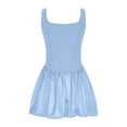 thumbnail image 3 of Women's Sexy Low Cut Bustier Dress Spaghetti Strap Square Neck Y2K Girls Going Out Party Club Mini Dresses, 3 of 5