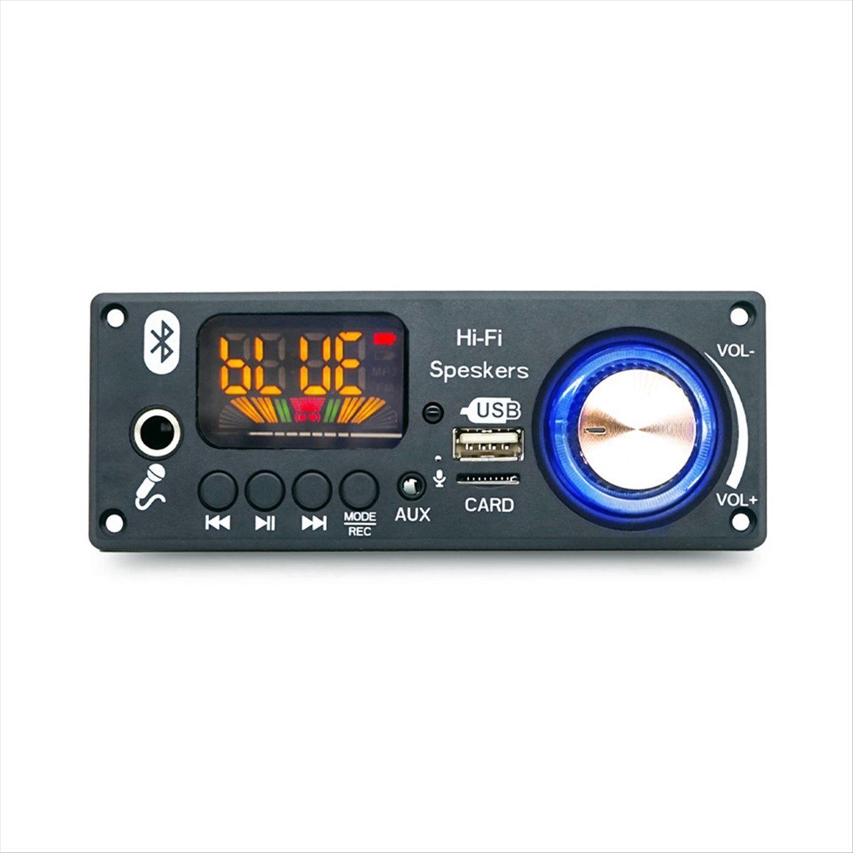 Bluetooth Audio Decoder Amplifier Board 2x80W 160W Amplifier Audio Player 12V DIY MP3 Player Car FM Radio Module TF USB