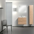 thumbnail image 2 of Eviva Joy 24" Maple Wall Mount Bathroom Vanity w/ White Integrated Top, 2 of 5