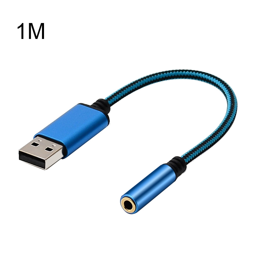 Audio Cable USB 3.5 Jack Earphone Cable USB to 3.5mm Headphones Adapter