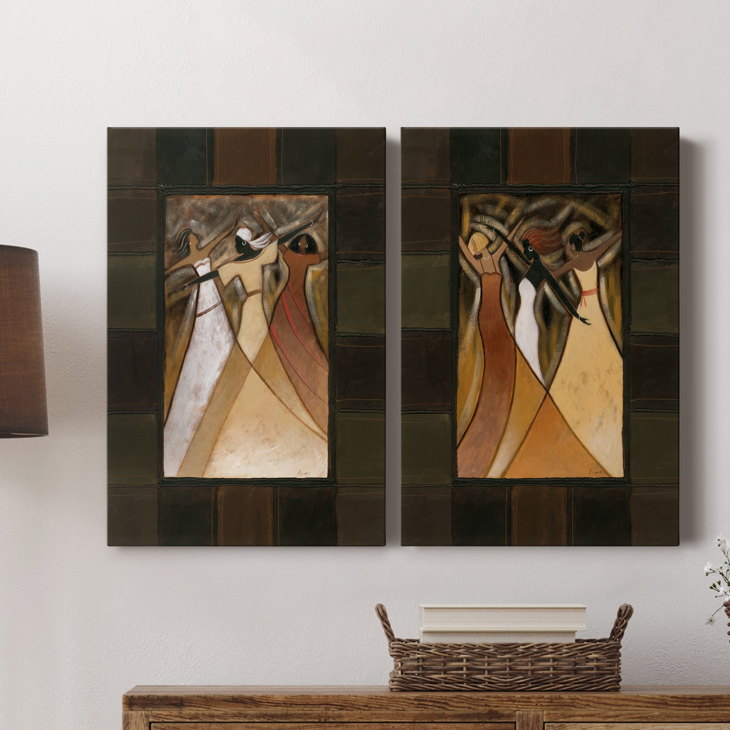 Divine Grace I Premium Gallery Wrapped Canvas - Ready to Hang - Set of 2 - 8 x 12 Each