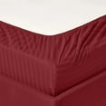 thumbnail image 2 of 1200 Thread Count 100% Cotton Stripe Sheet Set (California King, Burgundy), 2 of 4