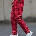 thumbnail image 6 of Xdegoge Plaid Dress Pants for Men Slim Fit Casual Trousers Flat Front Stretchy Chinos Checkered Vintage Bottoms Business Work Golf Party Classic Street, 6 of 9