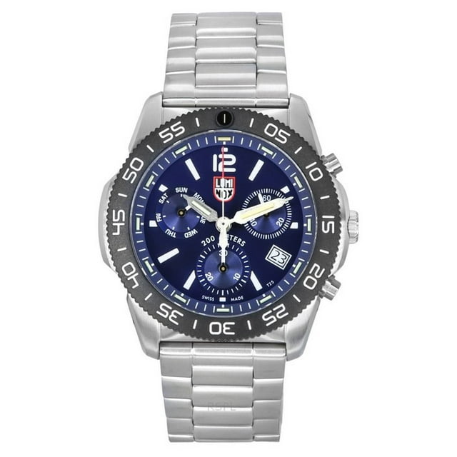 Luminox Pacific Diver Chronographe Acier Inoxydable Cadran Bleu Quartz XS.3144 200M Montre pour Homme