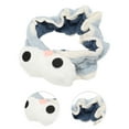 thumbnail image 3 of Unique Bargains 1 Pc Fashion Cute Plush Washing Face Big Eyes Headwrap for Women 8.27"x3.15" Blue, 3 of 3
