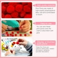 thumbnail image 4 of 300Pcs Red Pom Poms for Diy Crafts, Fuzzy Pompoms Decorations, 20Mm for Diy Crafts, Decorations, Garlands, and Gift Projects, By Kingtowag, 4 of 8