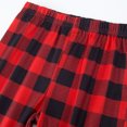 thumbnail image 3 of Pijamas Navideñas Traje de pantalón largo negro con estampado de dibujos animados estilo navideño familiar Ygjytge Negro*Mujer T XXL para Unisex, 3 of 6