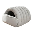 thumbnail image 2 of Cama cueva para gatos, nido para gatos lavable, grueso y suave para invierno, cama para mascotas para suministros para mascotas, S, 2 of 9