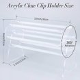 thumbnail image 5 of Tnobhg Acrylic Claw Clip Organizer 360 Degree Rotation Simple Installation Elegant Hair Clip Display Storage, 5 of 7