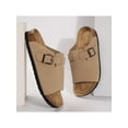 thumbnail image 3 of Womens Cork Sandals - Lightweight and Breathable Summer Slides with Adjustable Buckle - Comfortable Slip-Ons., 3 of 11