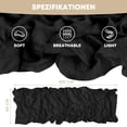 thumbnail image 2 of Sm:)e Black Cheesecloth Table Runner 31 x 118 Inch Rustic Gauze Boho Chair Sashes for Bridal Shower Wedding Party Catering Home Decoration Supplies, 2 of 6