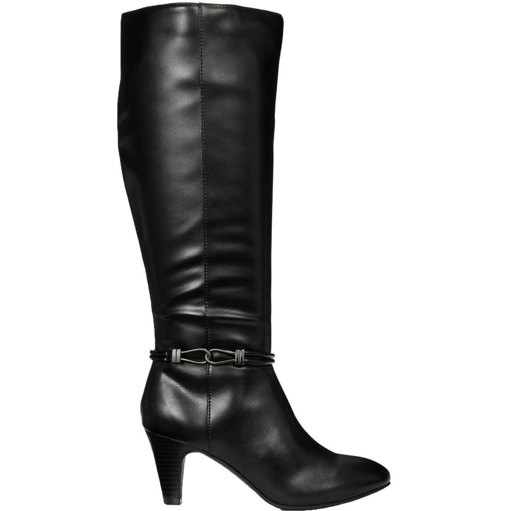 Karen Scott - Karen Scott Womens Hollee Faux Leather Knee-High Boots ...