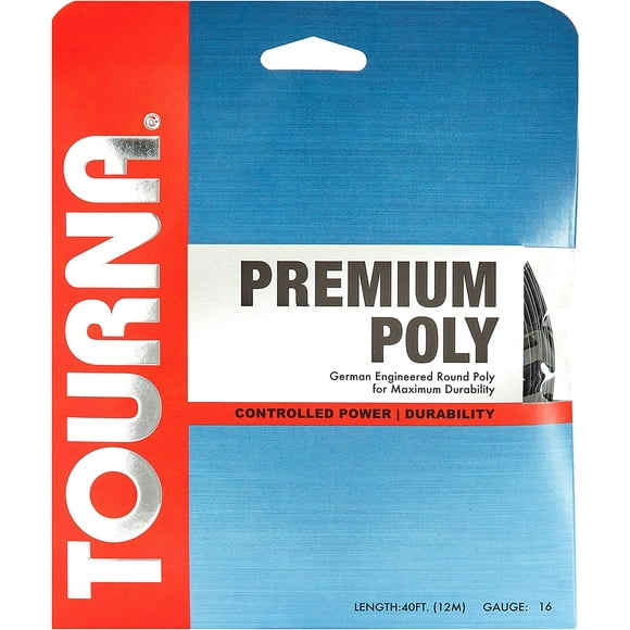 Tourna Corde de Tennis Premium Poly Durable