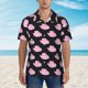 thumbnail image 2 of Balery Cowboy Hat Camisas hawaianas de manga corta para hombre, camisas playeras de corte holgado, camisas de vacaciones con botones,Small, 2 of 7