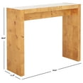 thumbnail image 3 of SAFAVIEH Cella Mission Natural Wood Rectangle Console Table (34 in. W x 11 in. D x 28 in. H), 3 of 10