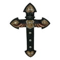 thumbnail image 5 of Patriotic Men In Blue Police Officer Badge With USA Flag Eagle Wings Wall Cross, 5 of 9