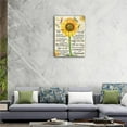 thumbnail image 3 of Farmhouse Sunflower Wall Art Rustic Hummingbird Pictures Wall Decor Inspirational Quotes Canvas Painting Print Artwork Modern Home Decor Framed for Living room Bedroom Bathroom (Sunflower01, 16"×12"), 3 of 6