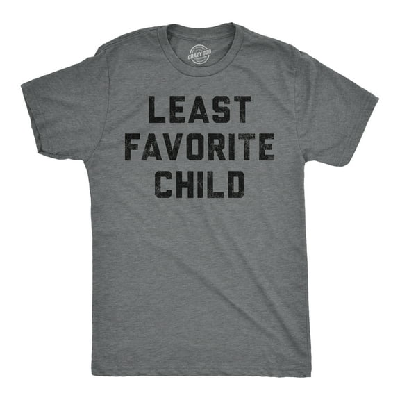 Mens Funny T Shirts Least Favorite Child Sarcastic Family Graphic Tee for Men Graphic Tees