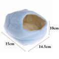 thumbnail image 4 of Hamster Cave Chaud Mignon Pantoufle Design Lit de Hamster Petit Animal Cage Lit avec Tapis, 4 of 10