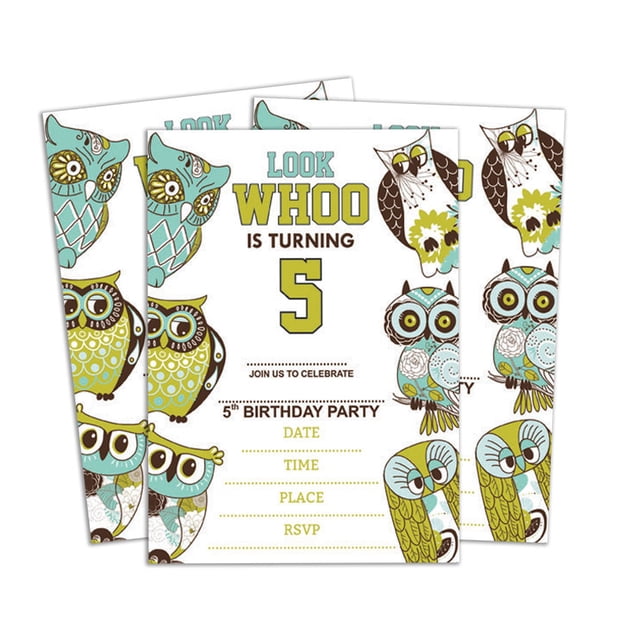 Darling Souvenir Multicolor Birthday Invitation Card Printable Fill or Write In Blank Invites Party Supplies Pack Of 28 5 x 7 Inches