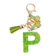 thumbnail image 1 of Visland 2 Pcs Initial Letter Keychains Green Butterfly Pendant Keychain Set Exquisite Relief Alphabet Keychain Pendant for Best Friend Mom Daughter Granddaughter Grandma, 1 of 8