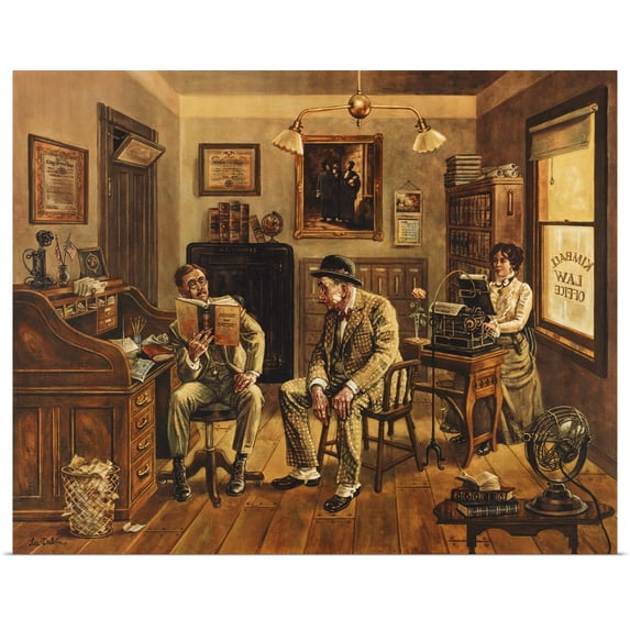 Great BIG Canvas | Rolled Lee Dubin Poster Print entitled Assault and Battery