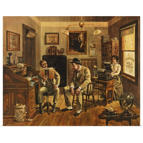 Great BIG Canvas | Rolled Lee Dubin Poster Print entitled Assault and Battery
