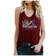 thumbnail image 1 of Hauts d'Été pour Femmes 2023 Mode Décontractée T-shirt Col en U Imprimé Blouse, 1 of 4