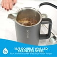 thumbnail image 2 of GROSCHE DUBLIN Stainless Steel French Press, Double Wall French Press, Coffee Maker - 1000 ML, Black, 2 of 8