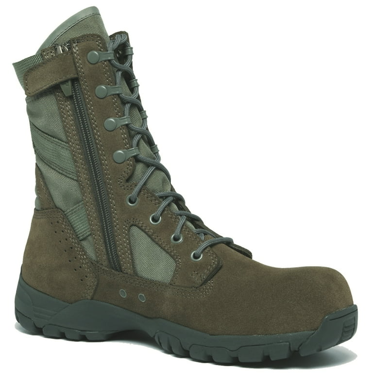 Lightweight sage green steel toe boots online