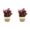 thumbnail image 2 of Aonity Woven Flower Baskets and Artificial Potted Plants, Plastic Household Imitation, Woven Basket Artificial Plants for Home Realistic Style Desktop Room Present Giving Decoration Decor, 2 of 5