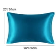 thumbnail image 6 of REGALWOVEN 2PCS Satin Pillowcases for Hair & Skin, Luxury Silky Pillow Cover with Closure, Satin Pillow Cases Peacock Blue Standard, 6 of 8