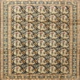 thumbnail image 1 of Ahgly Company Indoor Square Traditional Coffee Brown Persian Area Rugs, 8' Square, 1 of 6