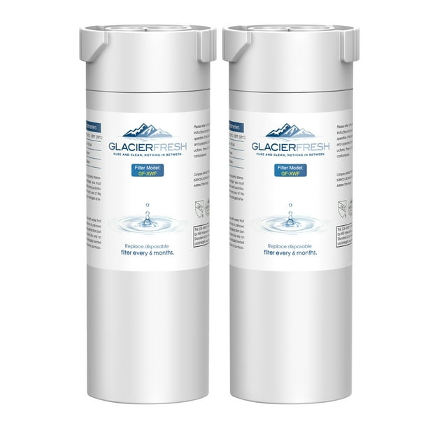 GLACIER FRESH Replacement For XWF Refrigerator Water Filter, 2 Pack