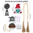 thumbnail image 4 of Creatine Facepalm People Farmstead Style Layered Tray Decoration Set Wooden Artifact Home Tabletop Decoration, 4 of 9