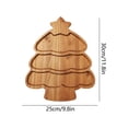 thumbnail image 3 of Christmas Wooden Tabletop Serving Tray,Xmas Tree Styling Charcuterie Board,for Dining Table Cheese Serving,Fruit & Snack Platter,11.8x9.8 inch, 3 of 6