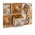 thumbnail image 4 of Kurt S. Adler Santa's Sleigh and Christmas Village 15" Light-Up LED Wooden Advent Calendar, Battery-Operated, 4 of 9