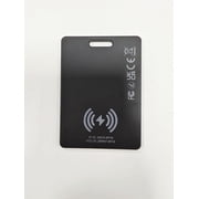 Wallet Tracker Card 2Pack, Bluetooth Tracker with Apple Find My(iOS Only), Rechargeable Thin Smart Card Wallet Finder, Item Finder for Luggage/Passport/Phone/Keys, IP68 Waterproof Black, FCC Approved