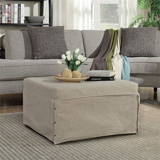 Convenience Concepts Pouf Lit Pliant Designs4Comfort Simple en Tissu Beige