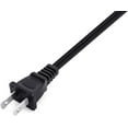 thumbnail image 2 of Maximm 3 Feet Slot Power Cord,2 Prong Figure 8 Power Cord Non Polarized Power Cable NEMA 1-15P to IEC C7 - UL Approved, 2 of 4