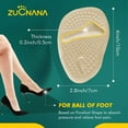 thumbnail image 6 of Shoe Insoles Gel Inserts Foot Pain Relief Clear Heel Pads Beige 3 Pairs, 6 of 12