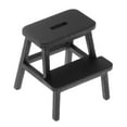thumbnail image 1 of 1:12 Scale Dollhouse Step Chair Miniature Decoration Mini Furniture 2 Step Stool Black, 1 of 9