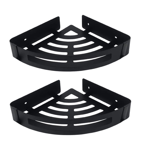 Carrito de ducha NearMoon de acero inoxidable 304, paquete de 2 unidades, negro mate