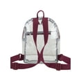 thumbnail image 5 of Eastsport Unisex Clear Mini Backpack, Burgundy, 5 of 6