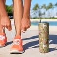 thumbnail image 2 of 20oz Cute Boxer Dog and Flowers Florals Skinny Tumblers Stainless Steel Tumbler with Lid and Straw,Vacuum Insulated Double Wall Travel Tumbler Cups with Cleaning Brush for Coffee,Tea, 2 of 6
