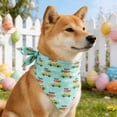 thumbnail image 6 of FeiFu Easter Pet Bandana Triangle Scarf for Dogs Cats Cute Bunny Egg Print Puppy Bib Kerchief for Easter Holiday Party Decor, 6 of 6