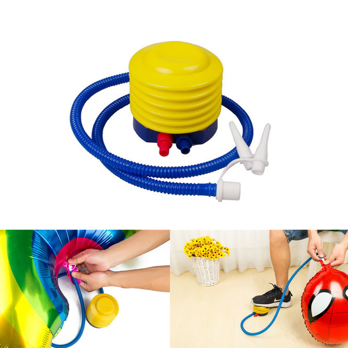 Foot Air Pump Inflator for Swimming Ring Balloon & Yoga Ball Inflatable Tool 