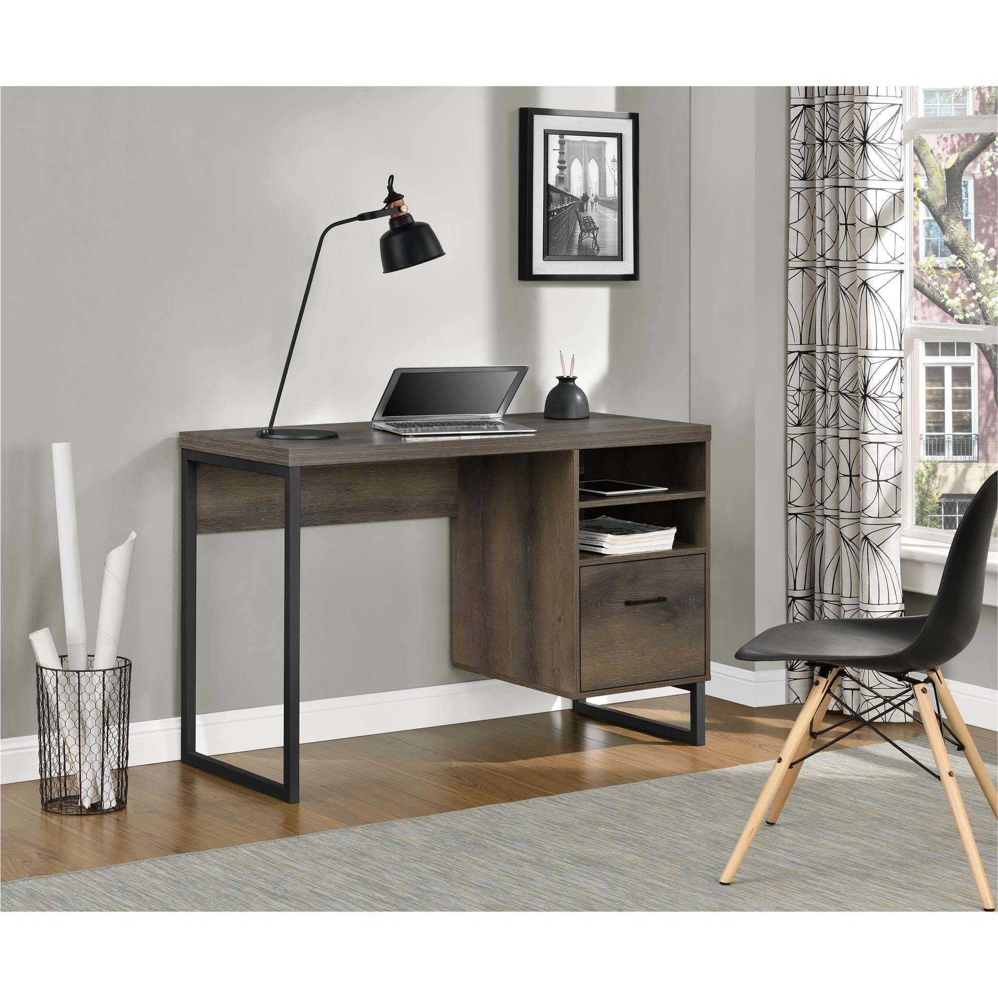 Ameriwood Home Candon Desk Distressed Oak Com